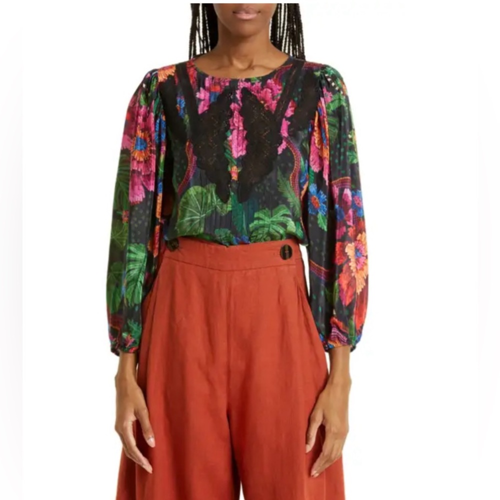 FARM Rio blooming gardens blouse